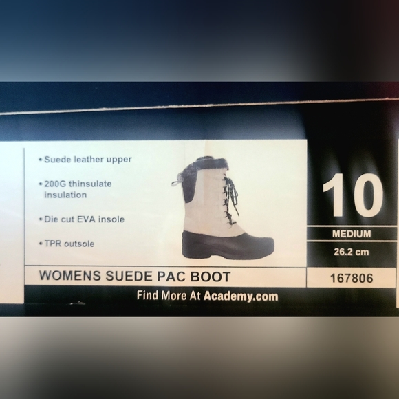 New Magellan Women’s Thinsulate Pac Boots Gray Suede Leather Upper Size … - Picture 3 of 3